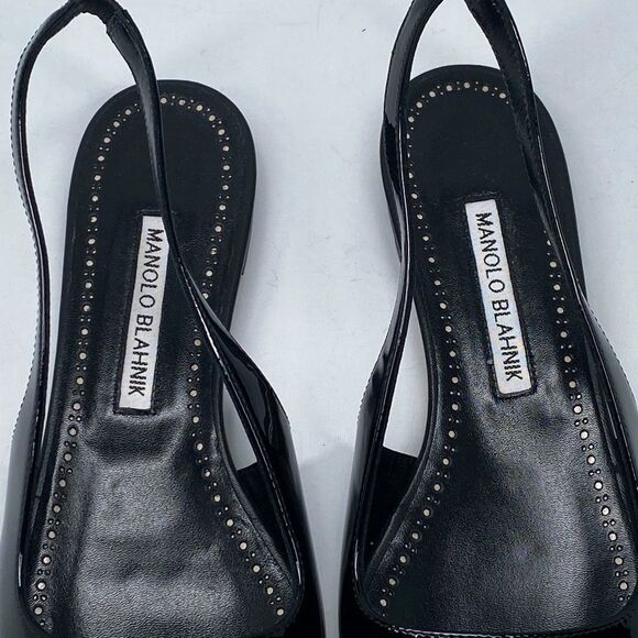 Manolo Blahnik Leather Slingback Flats size 36 - Picture 4 of 11